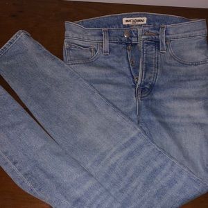 Rivet & Thread Madewell High-Waisted, Light Wash Jeans. NWOT, Women’s 25